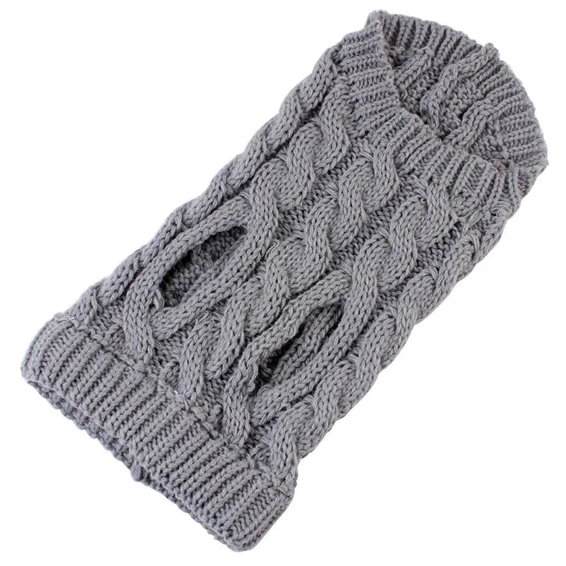 Sweaters for Small Medium Dogs Cats Clothes Winter Warm Pet Turtleneck Teddy Jacket - CatebyPets