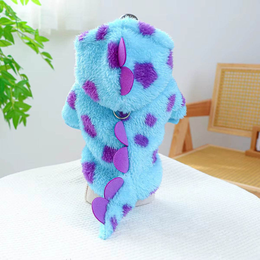 Thickened Dinosaur Hooded Coat for Dogs & Cats - CatebyPets