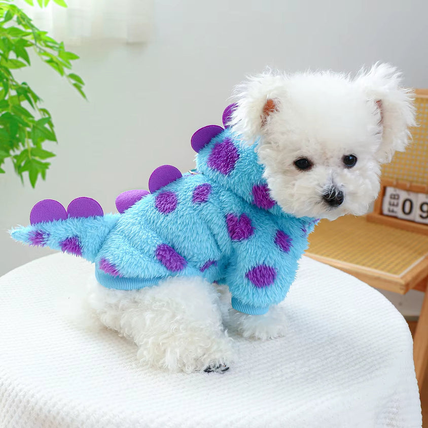 Thickened Dinosaur Hooded Coat for Dogs & Cats - CatebyPets
