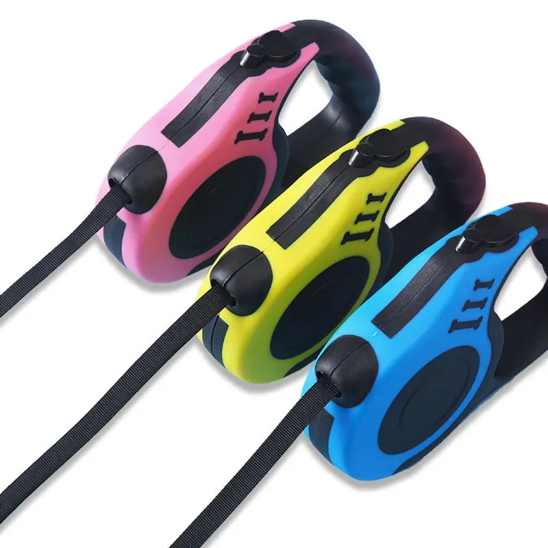3M/5M Retractable Dog Leash Automatic Flexible Dog Puppy Cat Traction Rope Belt Dog Leash for Small Medium Dogs Pet Products - CatebyPets