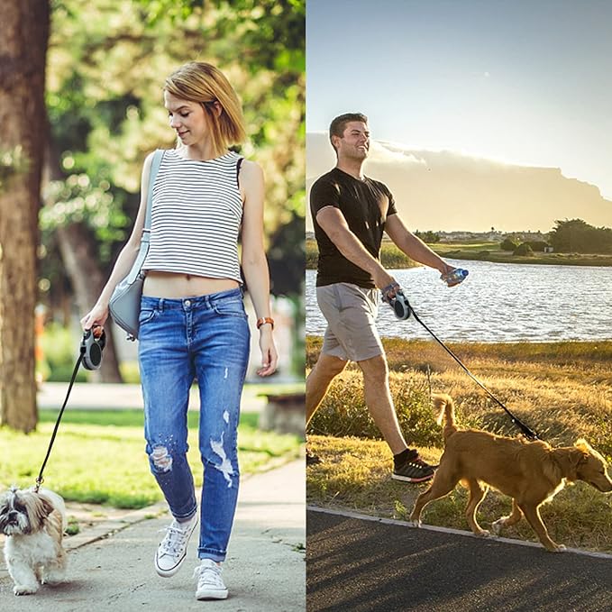 3M/5M Retractable Dog Leash Automatic Flexible Dog Puppy Cat Traction Rope Belt Dog Leash for Small Medium Dogs Pet Products - CatebyPets