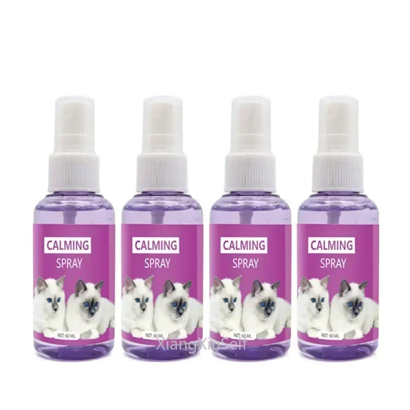60ml calming spray Feline anti stress pheromone emotional soothing spray Health Cleaning Supplies for Cats - CatebyPets