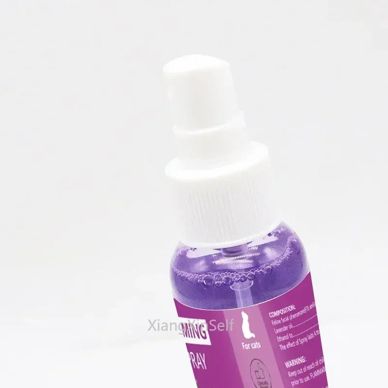60ml calming spray Feline anti stress pheromone emotional soothing spray Health Cleaning Supplies for Cats - CatebyPets