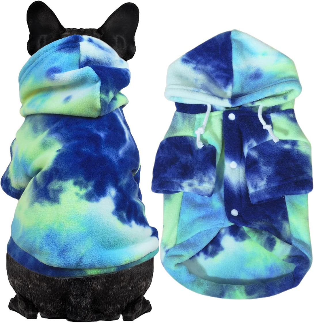 Tie Dye Dog Clothes Hoodie, Pet Winter Coat,
 Tie Dye Dog Hoodie,
 Winter Coat for Dogs,
 Tie Dye Dog Hoodie