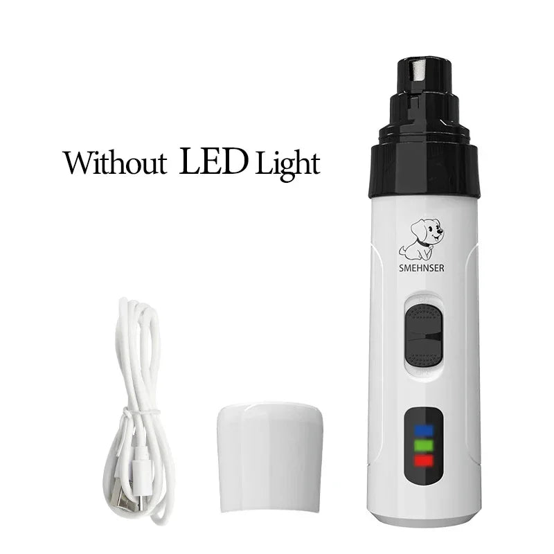 Electric Pet Nail Grinder -LED Light - USB Rechargeable - CatebyPets