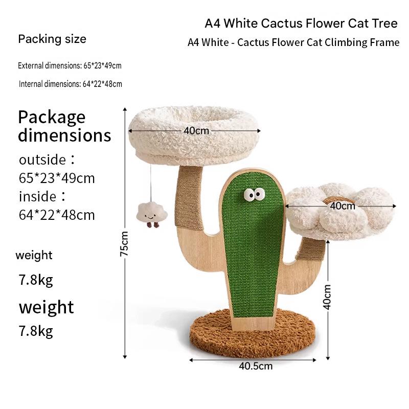 Solid Wood Cat Trees: Multiple Cat Tree Tower, Handmade Wood