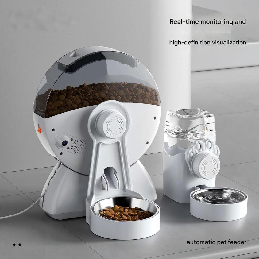 Automatic Pet Feeder WiFi HD Camera With Timed Remote Feeding