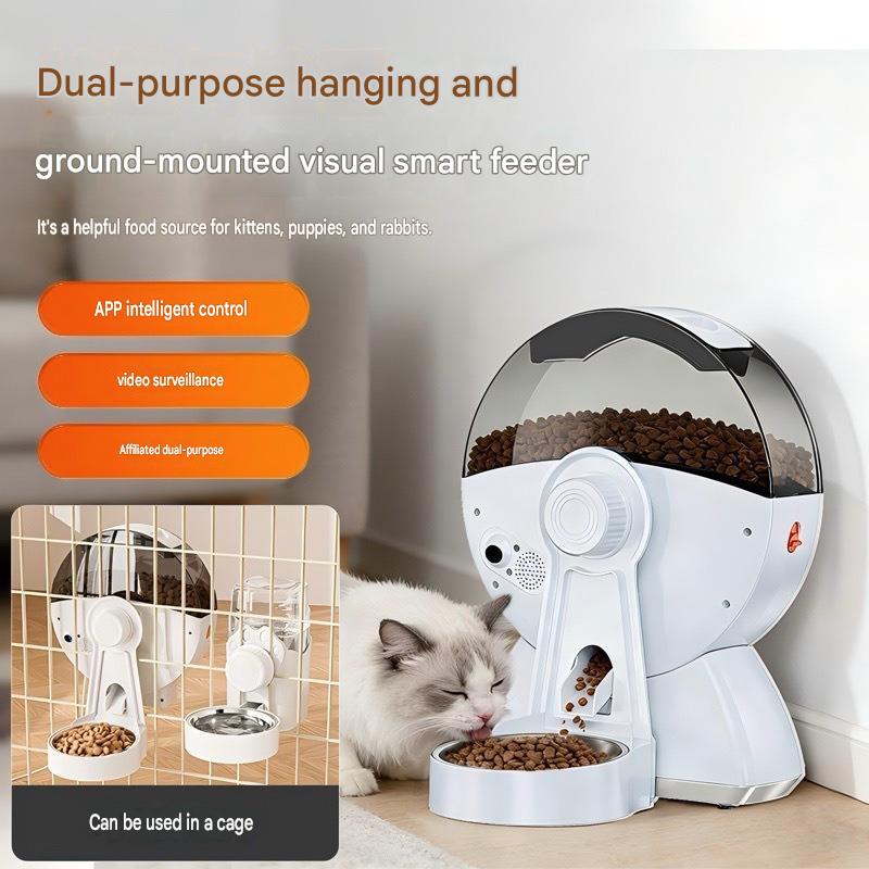 Automatic Pet Feeder WiFi HD Camera With Timed Remote Feeding - CatebyPets