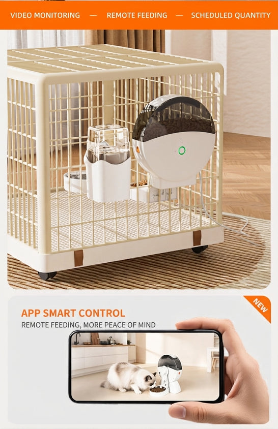 Automatic Pet Feeder WiFi HD Camera With Timed Remote Feeding - CatebyPets