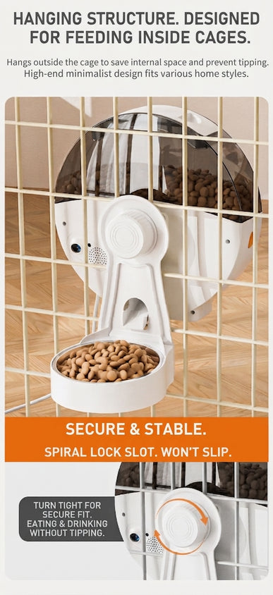Automatic Pet Feeder WiFi HD Camera With Timed Remote Feeding - CatebyPets