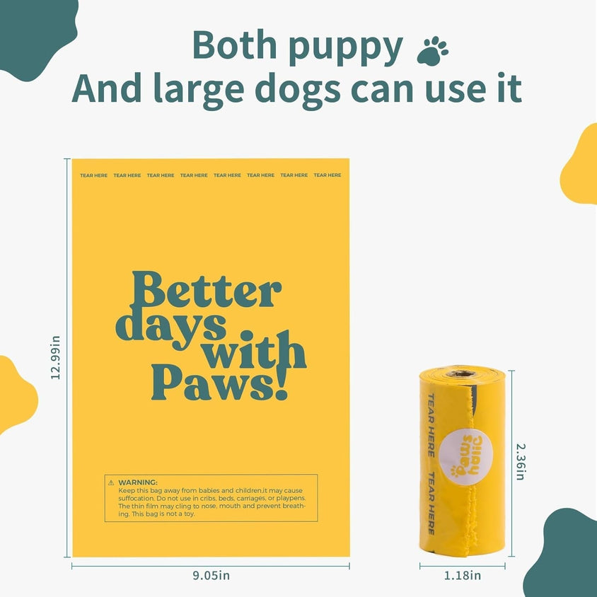 Eco-Friendly Biodegradable Dog Waste Bags - Compostable Rolls - CatebyPets