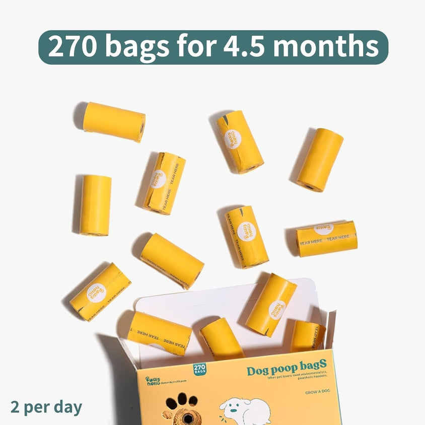 Eco-Friendly Biodegradable Dog Waste Bags - Compostable Rolls - CatebyPets