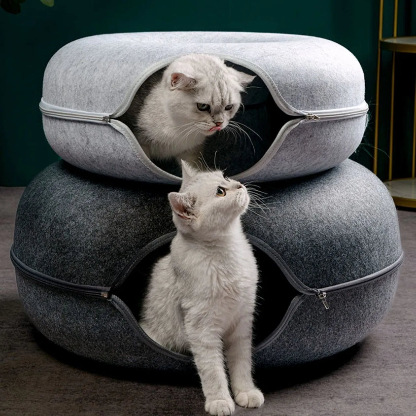 Cat Breeds Adventure Tunnel and Cozy Bed by Cateby - CatebyPets