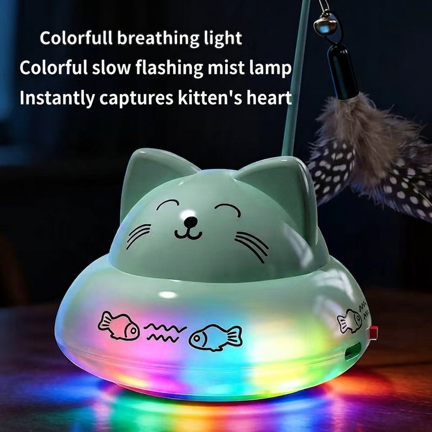 Cat Feather Toy Electric Induction Feather Teaser For Cats - CatebyPets