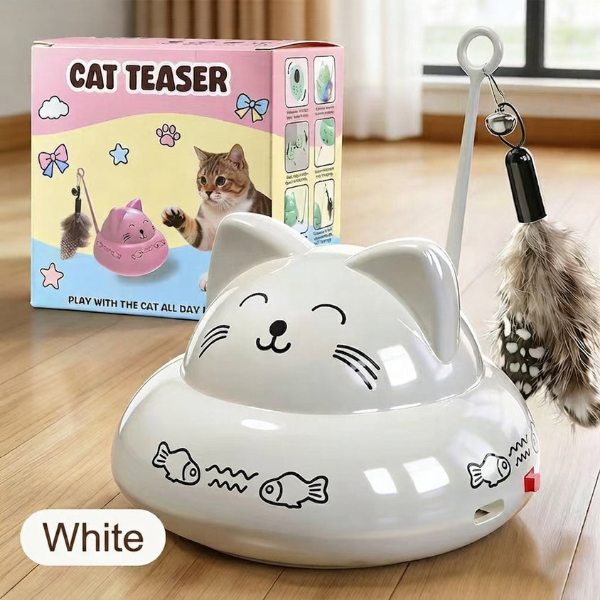 Cat Feather Toy Electric Induction Feather Teaser For Cats - CatebyPets