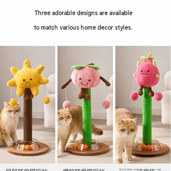 Cat House Scratching Post: Cartoon Fruit Cat Scratch Pad