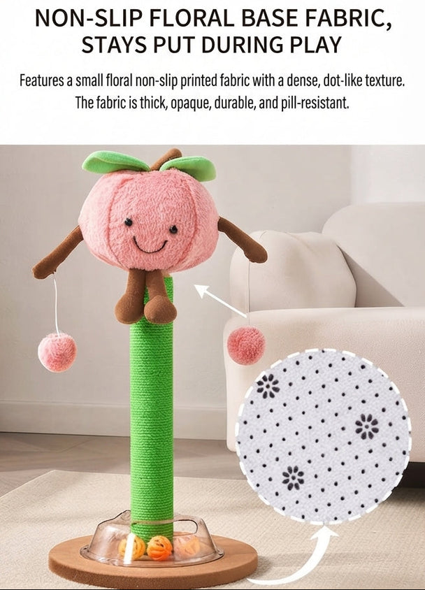 Cat House Scratching Post: Cartoon Fruit Cat Scratch Pad - CatebyPets