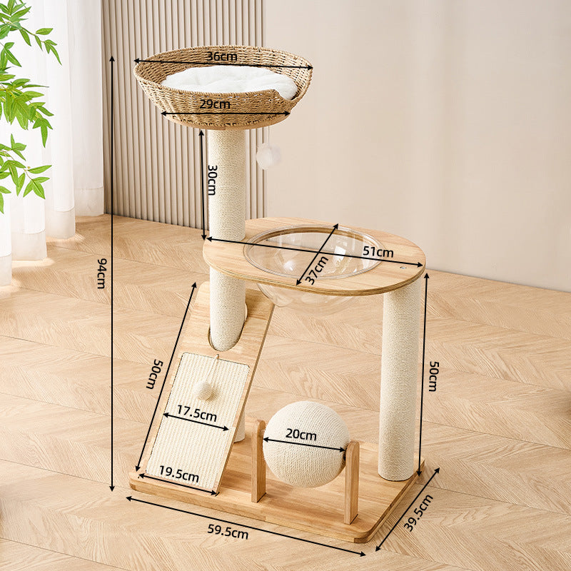 Eco-Friendly Luxury Scratch Cat Lounge & Scratcher - CatebyPets