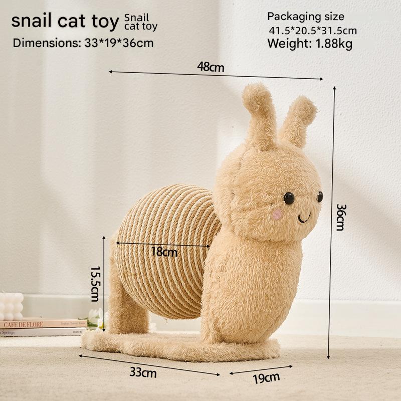 Cat Scratching Post Vertical Alpaca Snail Claw Scratch Tower - CatebyPets
