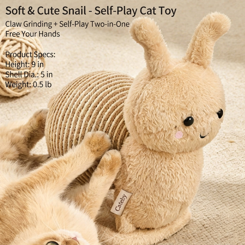 Cat Scratching Post Vertical Alpaca Snail Claw Scratch Tower - CatebyPets