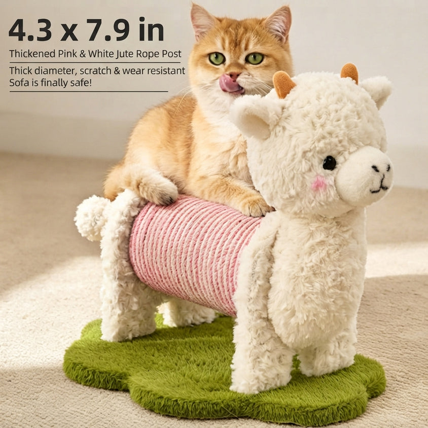 Cat Scratching Post Vertical Alpaca Snail Claw Scratch Tower - CatebyPets