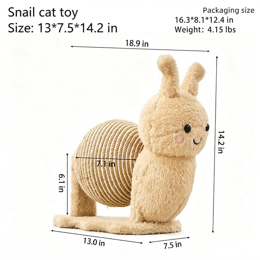 Cat Scratching Post Vertical Alpaca Snail Claw Scratch Tower - CatebyPets