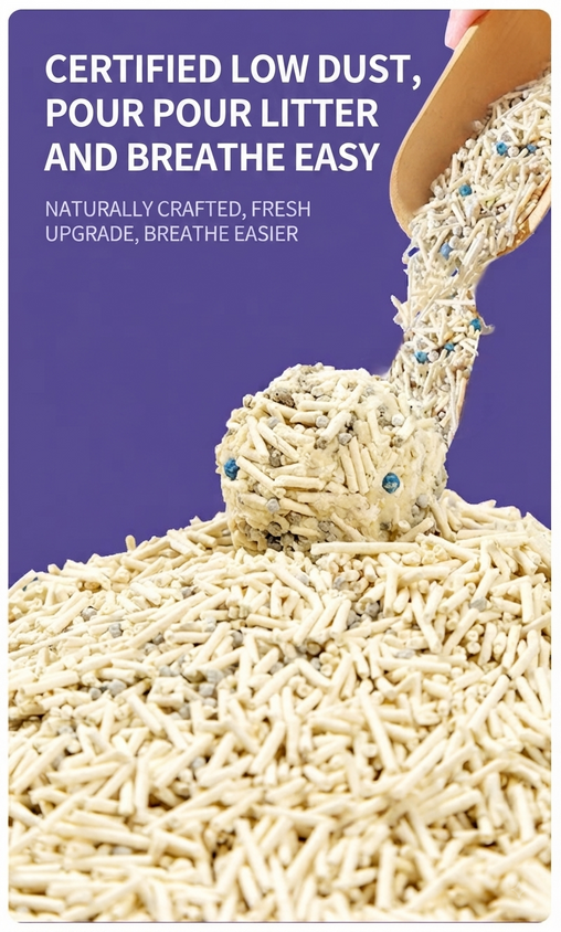 Clumping Cat Litter Eco-Purrfection Eco-Friendly Tofu & Bentonite - CatebyPets