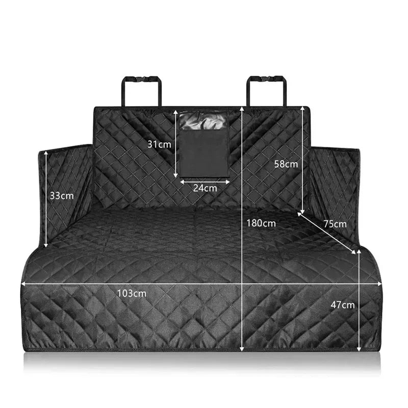 Waterproof Dog Car Seat Cover Trunk Case Dog Car Transporter Travel Mat Pad Dog Carriers Hammock For Small Medium Large Dogs - CatebyPets