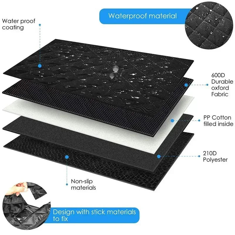 Waterproof Dog Car Seat Cover Trunk Case Dog Car Transporter Travel Mat Pad Dog Carriers Hammock For Small Medium Large Dogs - CatebyPets