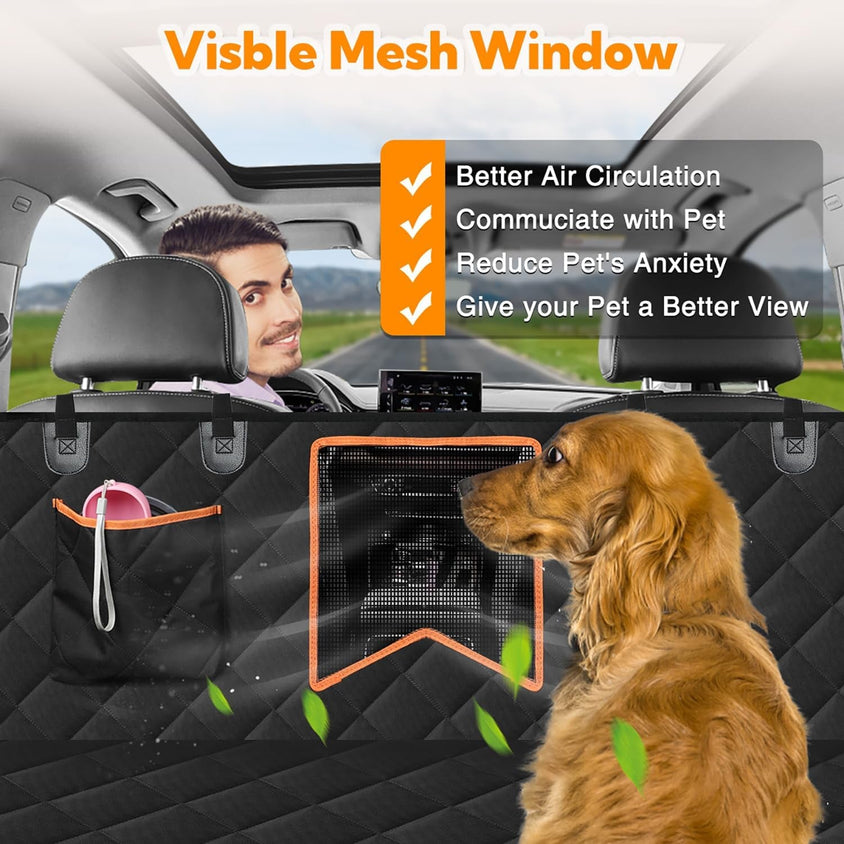 Waterproof Car Seat Cover for Back Seat - CatebyPets