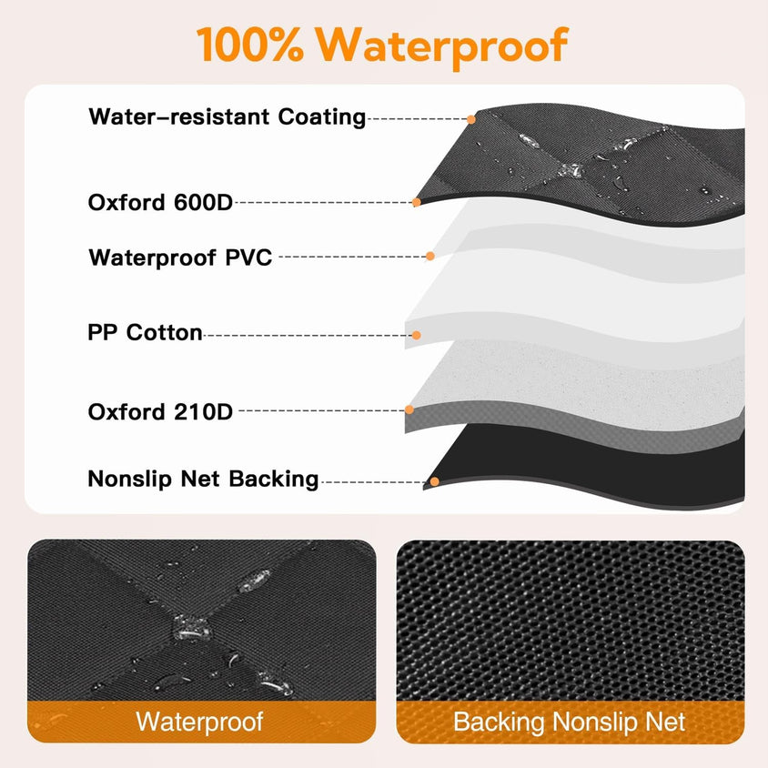 Waterproof Car Seat Cover for Back Seat - CatebyPets