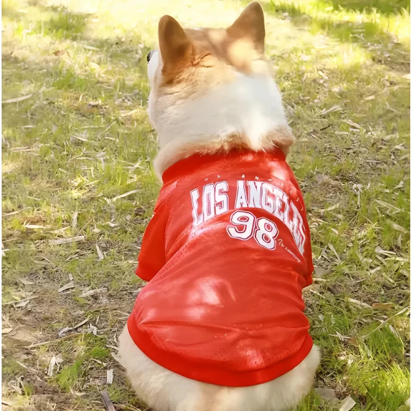 Summer LA Style Pet Dog Cooling Vest Dog Clothes Summer Breathable Shirt Small Medium Large Dog Puppy French Bulldog Pet Clothes - CatebyPets