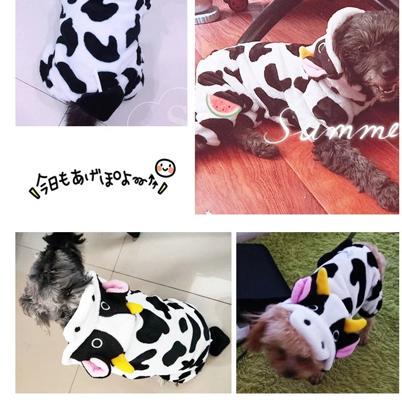 Pet Dog Clothes Soft Warm Fleece Dogs Jumpsuits Pet Clothing for Small Dogs Puppy Cats Hoodies Chihuahua Yorkshire Costume Coats - CatebyPets