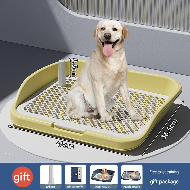 Dog Potty Tray With Wall: High Fence Splash-Guard Stand - CatebyPets