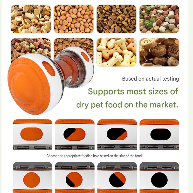 Dog Toy Ball Treat Dispenser, Bite-Resistant ABS Chew Leak-Free - CatebyPets