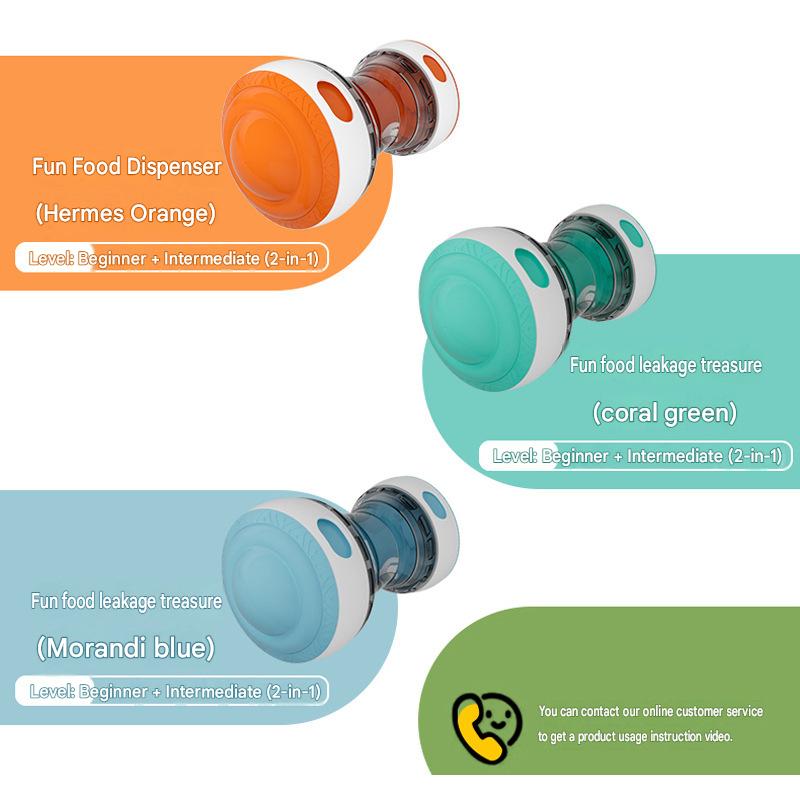 Dog Toy Ball Treat Dispenser, Bite-Resistant ABS Chew Leak-Free - CatebyPets