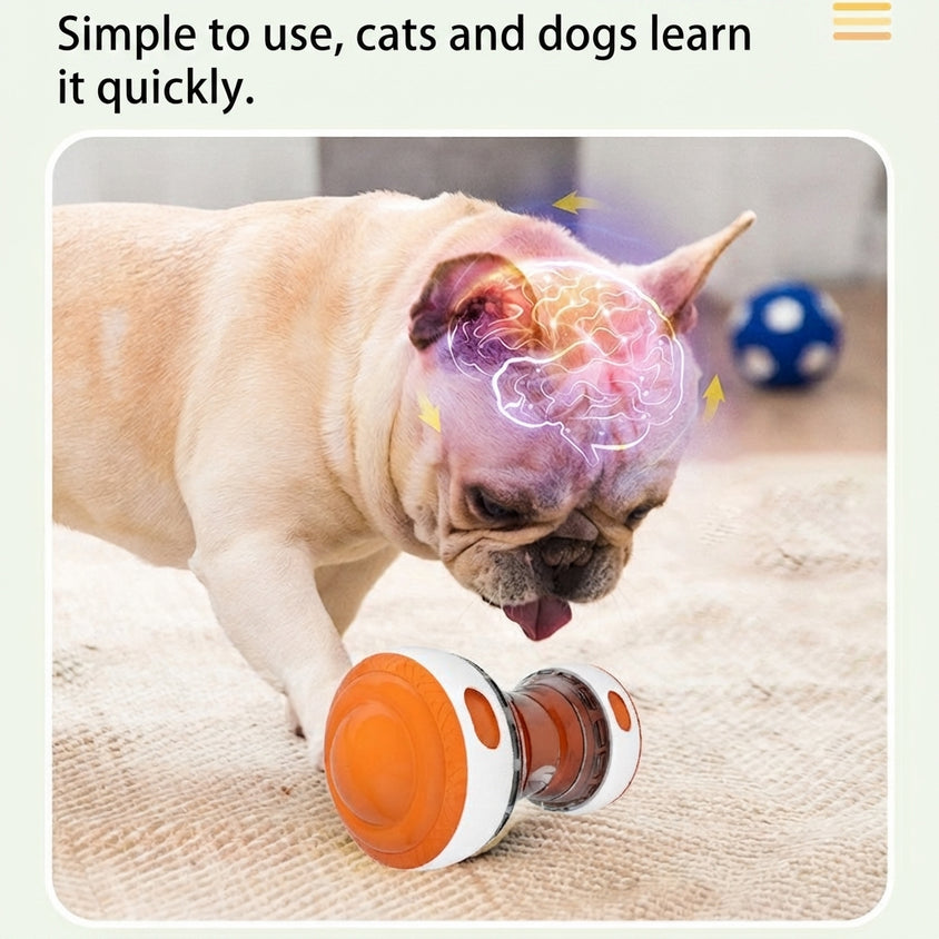 Dog Toy Ball Treat Dispenser, Bite-Resistant ABS Chew Leak-Free - CatebyPets