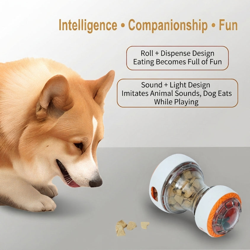 Dog Toy Ball Treat Dispenser, Bite-Resistant ABS Chew Leak-Free - CatebyPets