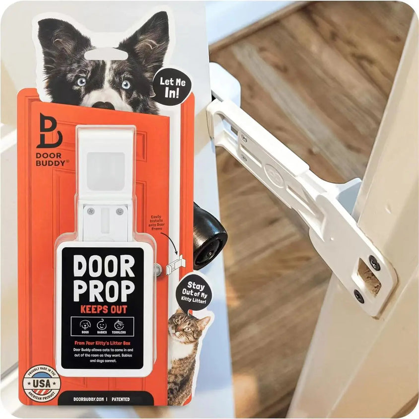 Door Buddy Cat Door Prop – Adjustable Door Holder for Cats - CatebyPets