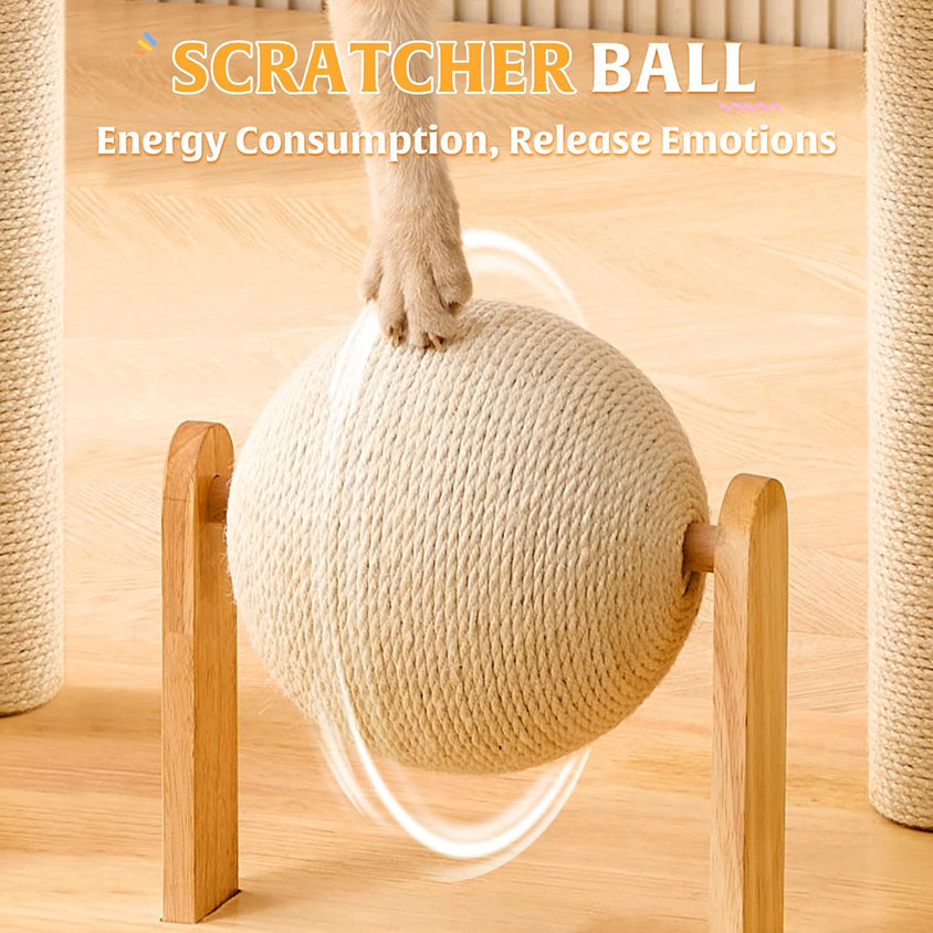 Eco-Friendly Luxury Scratch Cat Lounge & Scratcher - CatebyPets