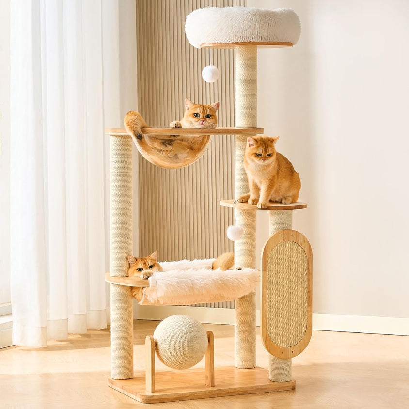 Eco-Friendly Luxury Scratch Cat Lounge & Scratcher - CatebyPets
