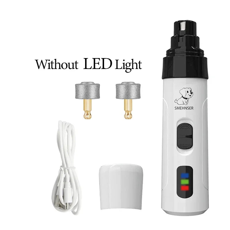 Electric Pet Nail Grinder -LED Light - USB Rechargeable - CatebyPets