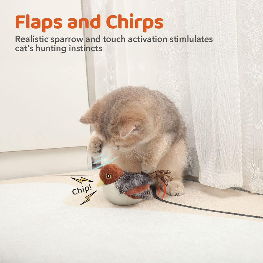 Rechargeable Flapping Bird Sparrow : Soar into a World of Wonder! - CatebyPets