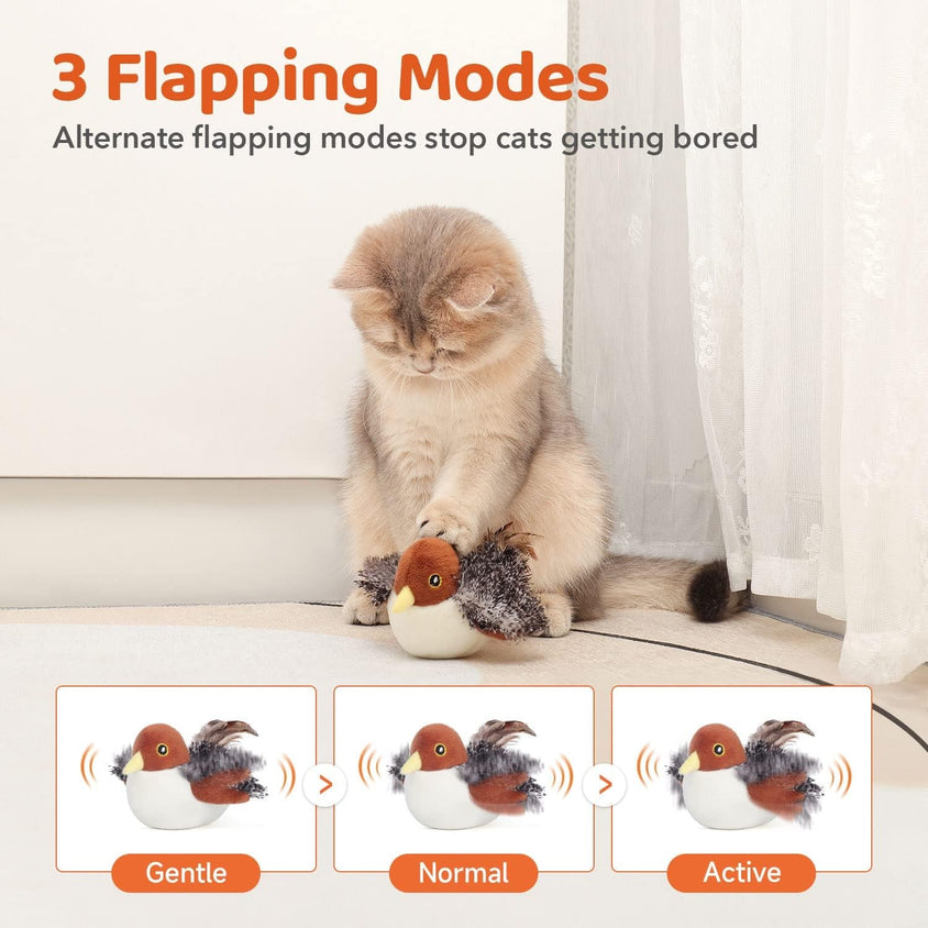 Rechargeable Flapping Bird Sparrow : Soar into a World of Wonder! - CatebyPets