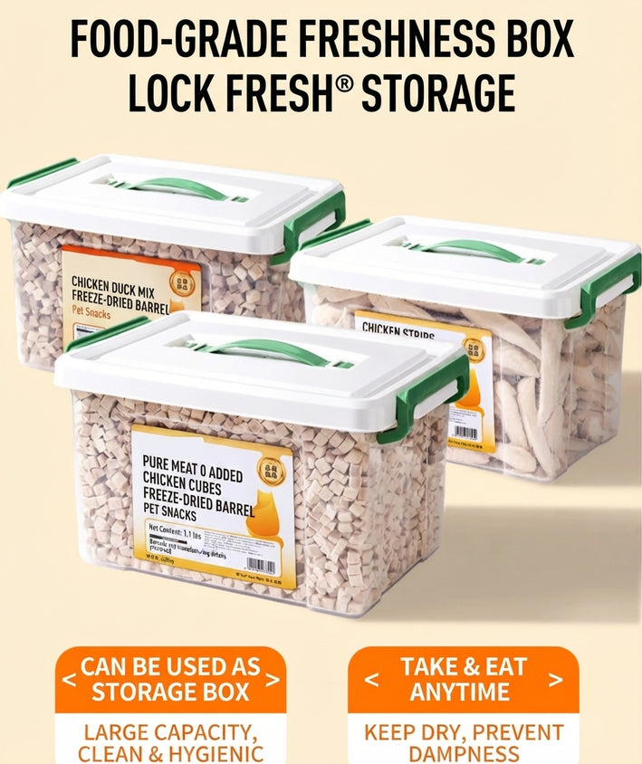 Freeze-Dried Cat Treats: Chicken Pieces, Crunchy Bites - CatebyPets
