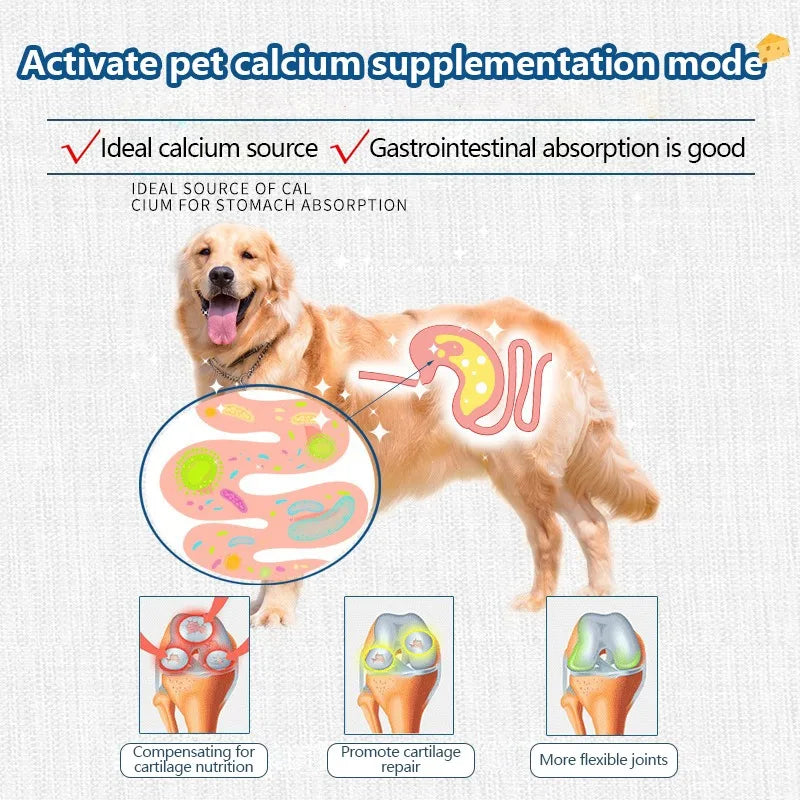 Pet Freeze-dried Food High Calcium Cheese Rich in Nutrients Cat Dog Snacks Aid Digestion Snacks Calcium Supplements Dairy tablet - CatebyPets