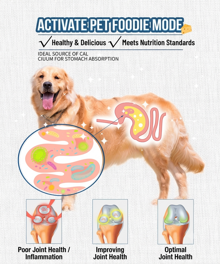 Freeze Dried Cheese Dog Treats High Calcium Probiotic Cat Dog Snacks - CatebyPets