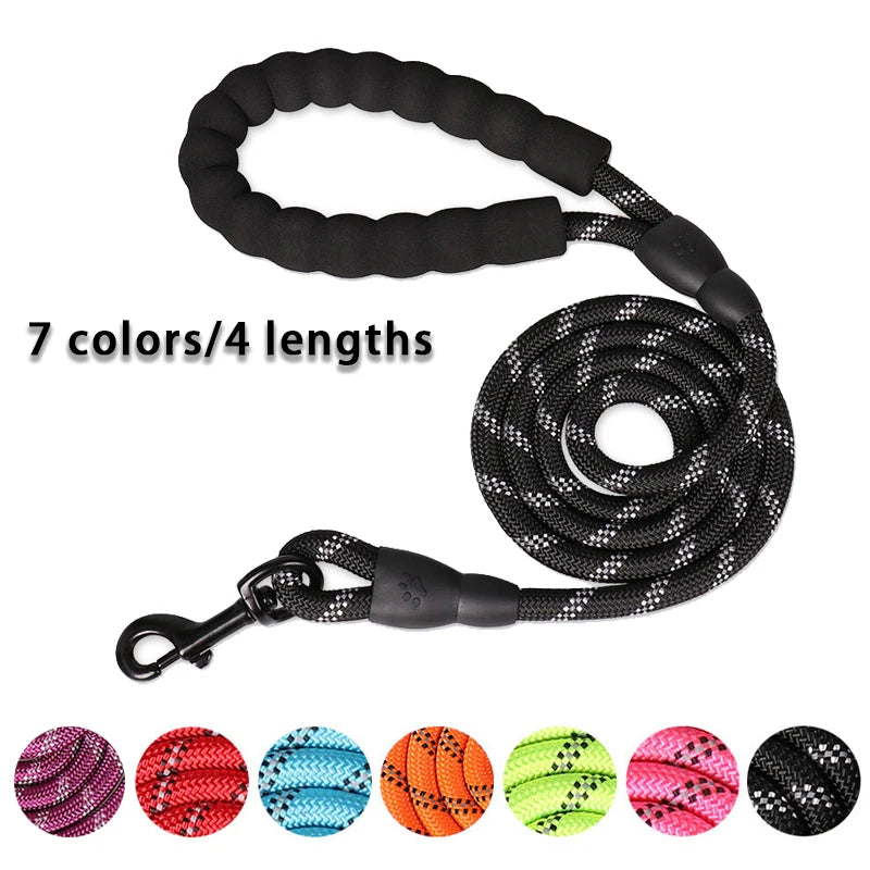 150/200/300cm Strong Dog Pet Leash Reflective Leash Large Small Dog Leash Golden Retriever Explosion Proof Punching Dog Harness - CatebyPets