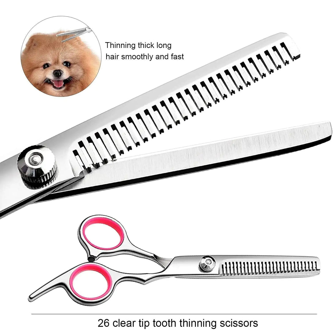 Pet Grooming Scissors Stainless  Trimmer Kits,
Pet Hair Cutting Scissors Kit,
Stainless Steel Pet Trimmer Kit,
Pet Grooming Scissors Set
