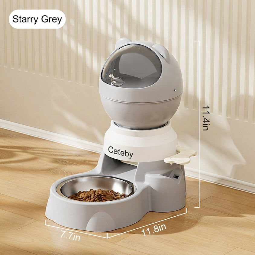 Interactive Dog Feeder With Foot-Operated Automatic Dispensing - CatebyPets
